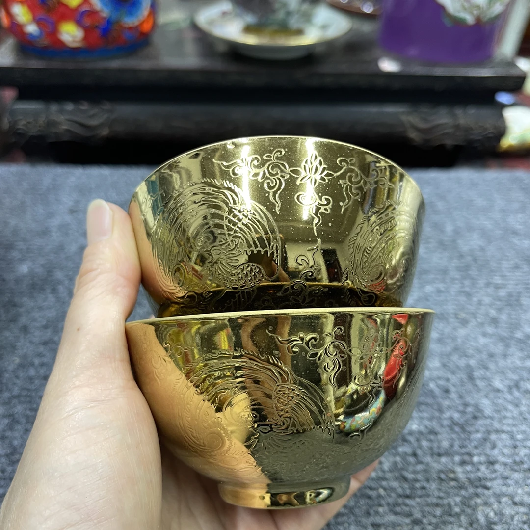 全金包孔雀杯口杯压手杯主人杯