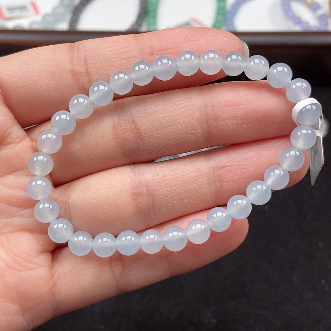 翡翠未镶嵌手串卡6