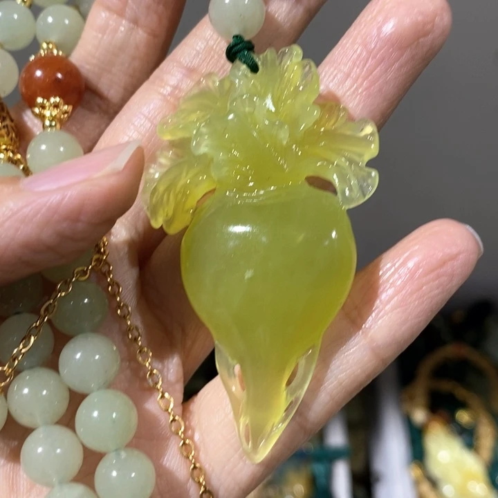 岫玉毛衣链未镶嵌