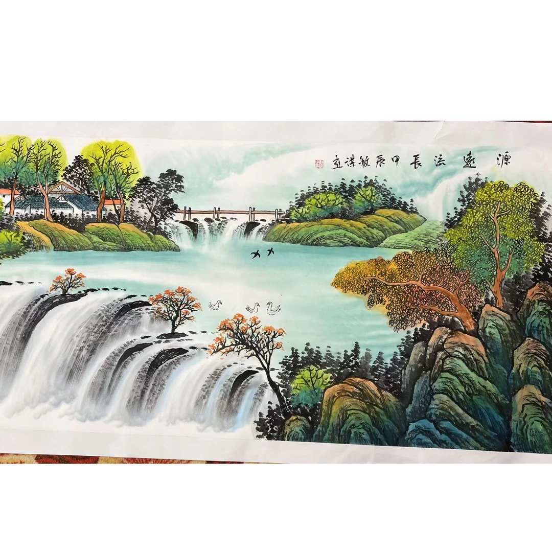 橱窗展示/传奇美术/黄敏谋/宣纸国画/带证书