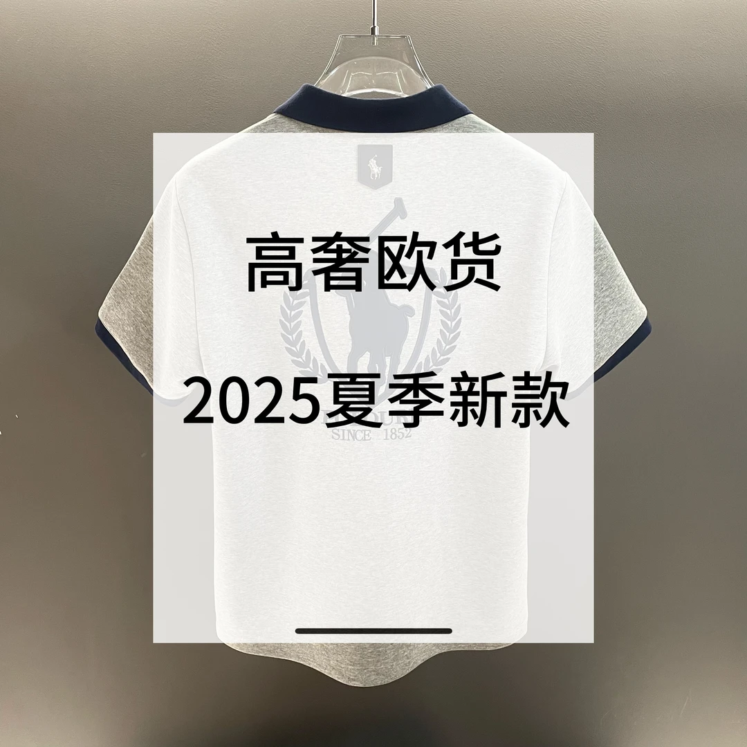 2025新品欧货高奢透气舒适亲肤质感刺绣短袖XX L297