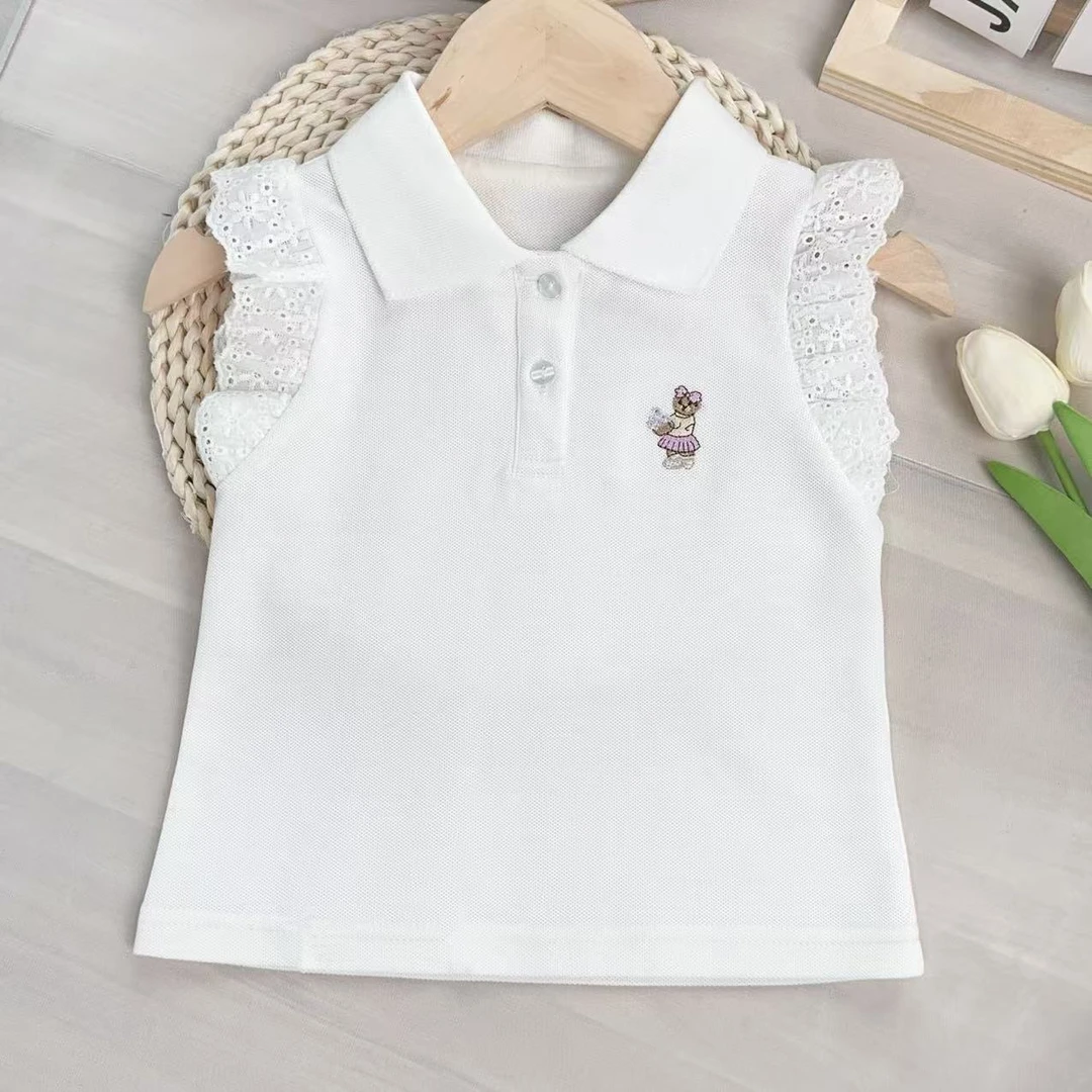 【花篮小熊】B229宝宝新品POLO衫夏款时尚衬衫女童