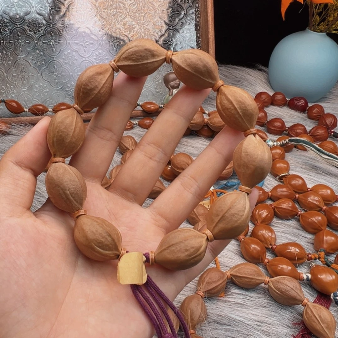 橄榄核手串梅林铁核18×26素串鲨鱼背