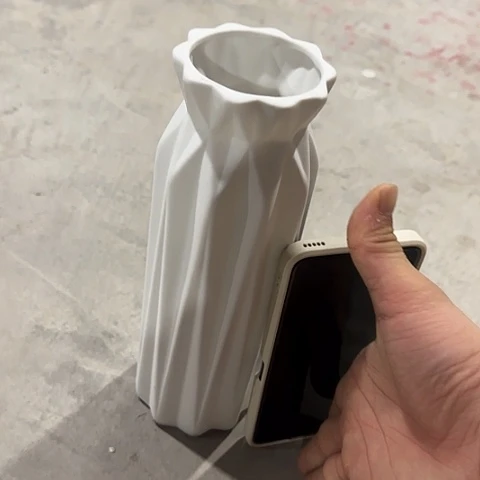 瓷片瑕疵24厘米白折纸一个磨砂