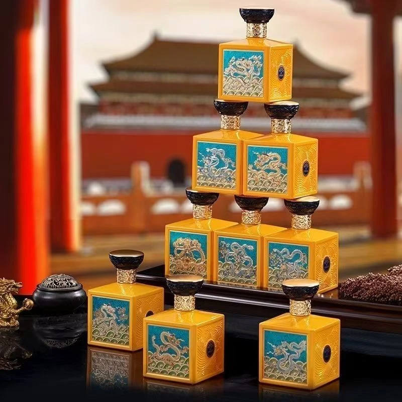 華图九龙壁 酱香型白酒53度500ml*9