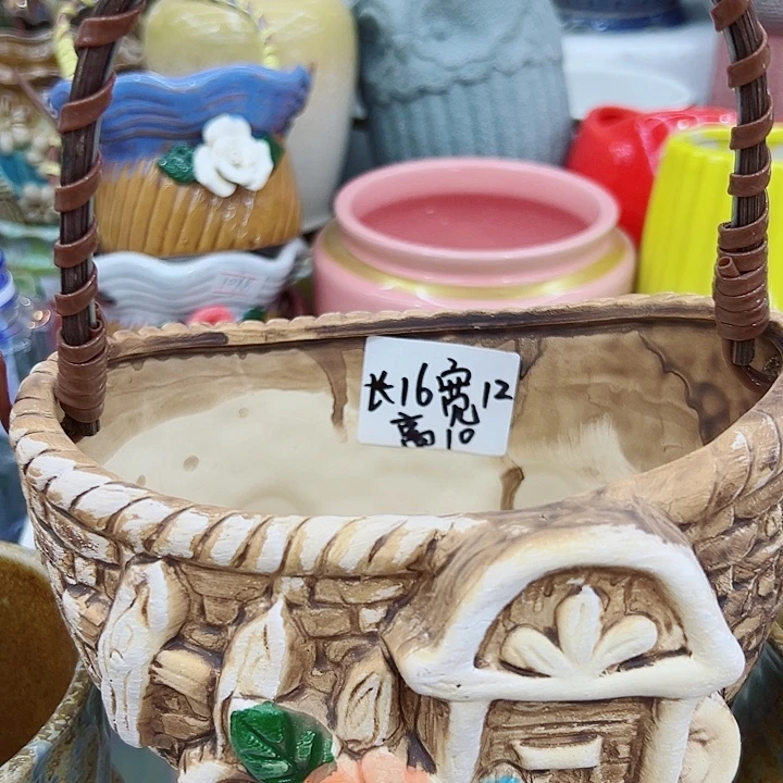 有孔，满10元发货多肉陶瓷花盆