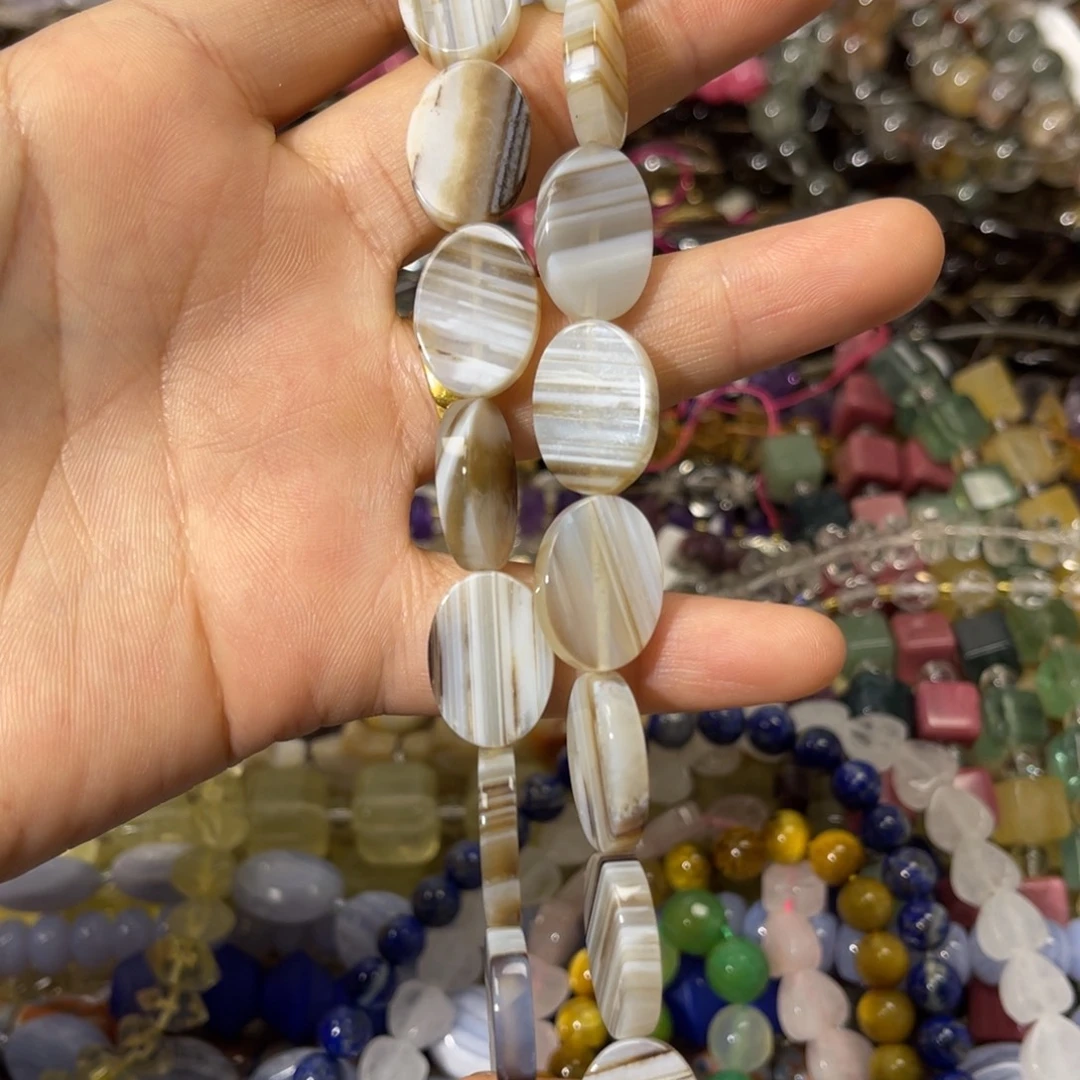 玛瑙/玉髓散珠缠丝玛瑙片