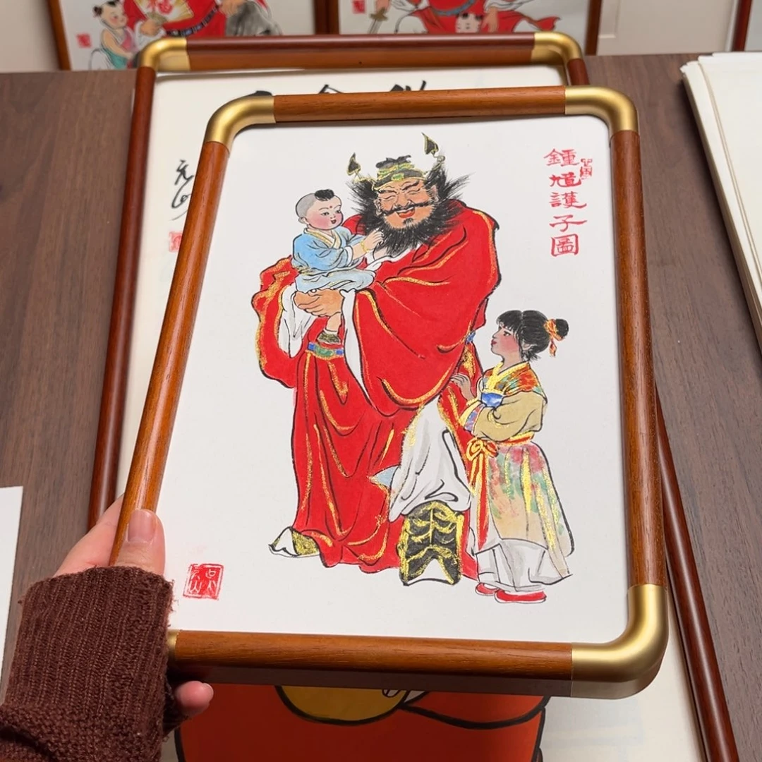国画纯手绘禅意画作品