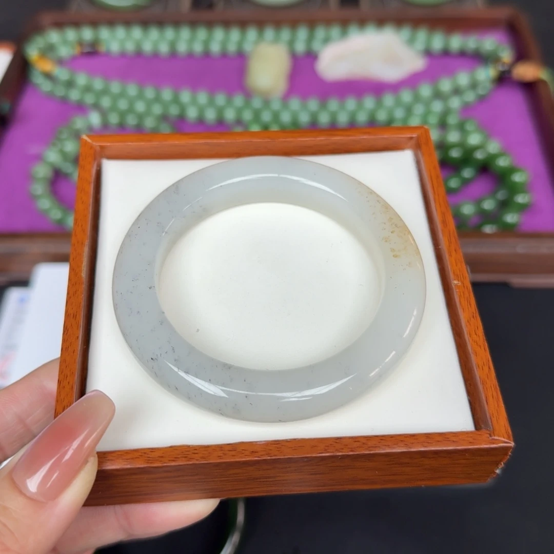 和田玉未镶嵌手链55.5