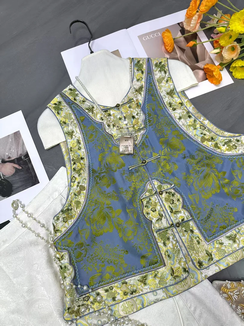 『绣蝶流光』新中式国风气质重工刺绣时尚休闲优雅贵气马甲