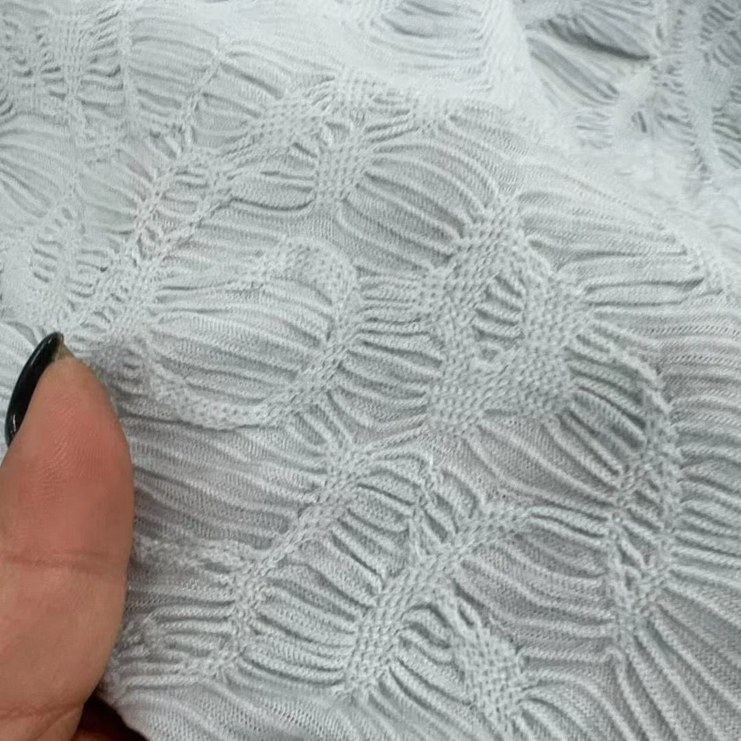 ARM.P高定系列 亚麻+棉褶皱提花针织布 宽140CM 意大利进口GY