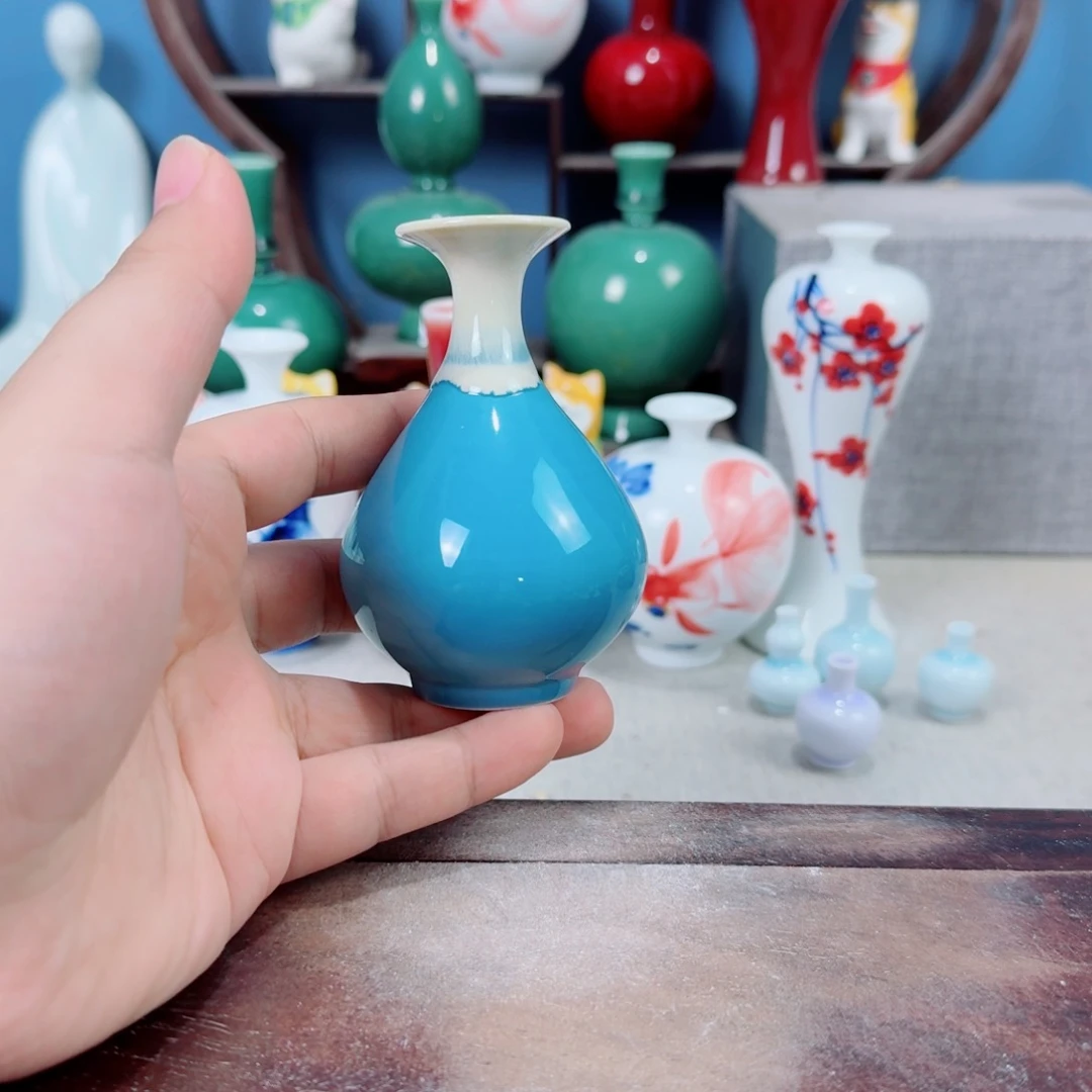 陶瓷手工小花器摆件