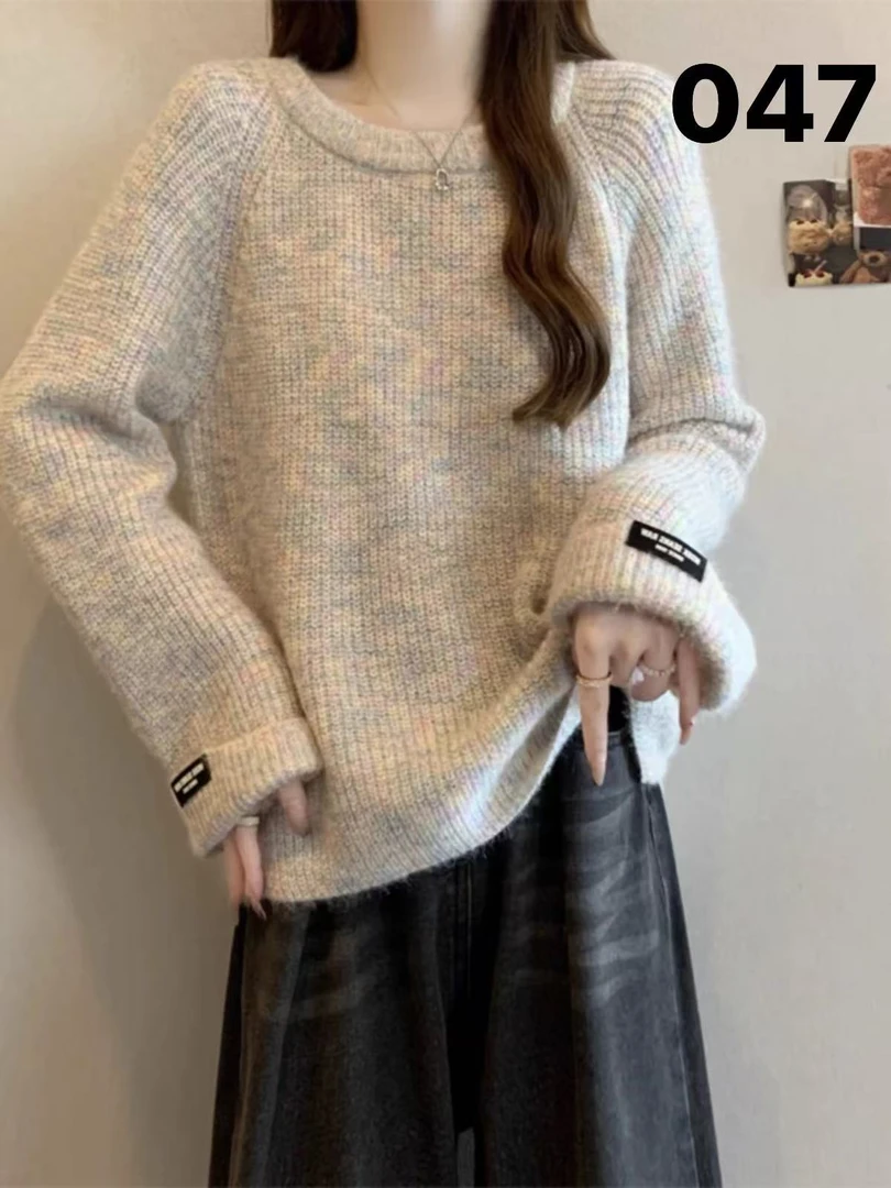 047针织开衫轻熟风女长袖春季网红百搭女装上衣设计师毛衫