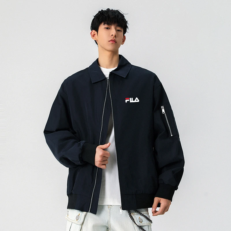 一折专区丨防风秋季常规款男士美式夹克潮流外套休闲宽松男装