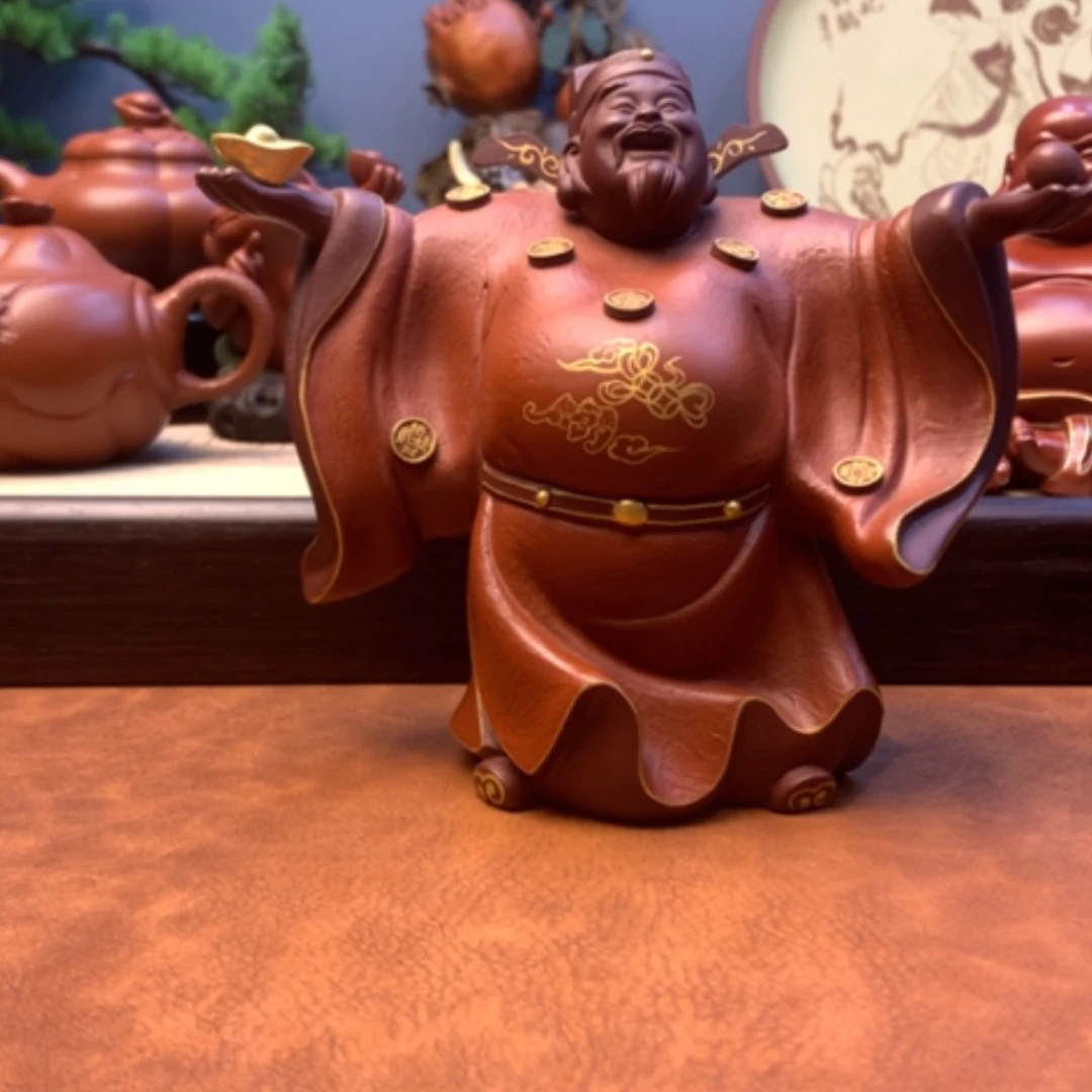 【闪购商品】紫砂茶宠水*晶紫砂壶手工艺制作