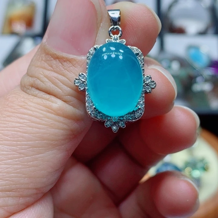 紫晶颈饰未镶嵌水晶