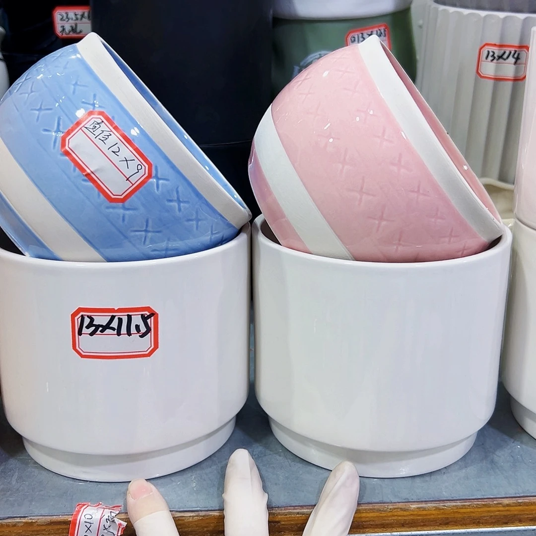 外贸尾单陶瓷花盆凑单10米包邮