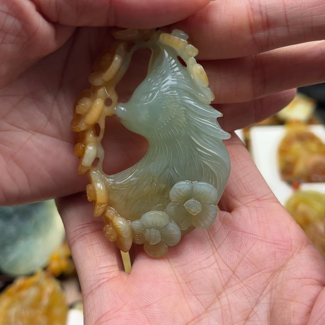 ****٭岫玉未镶嵌挂件挂件