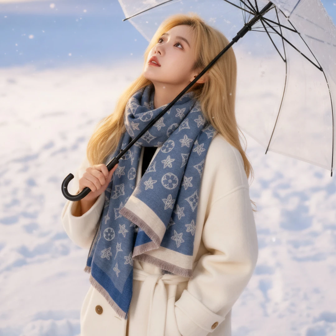 Dante新款秋冬保暖百搭秋冬季仿羊绒高级感网红女款围巾围脖-ZX