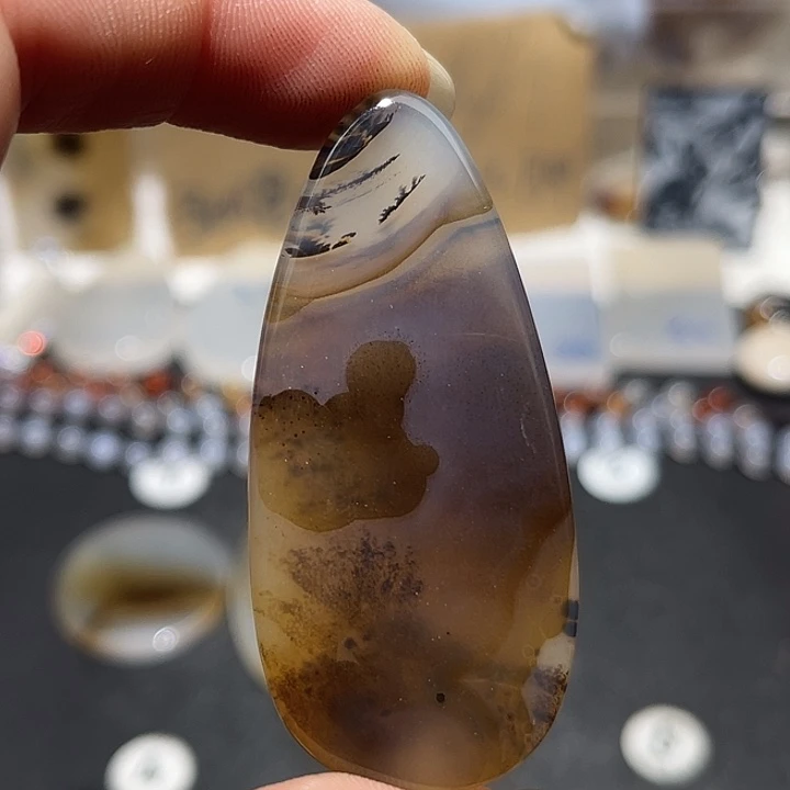 玛瑙/玉髓未镶嵌吊坠(不含链)