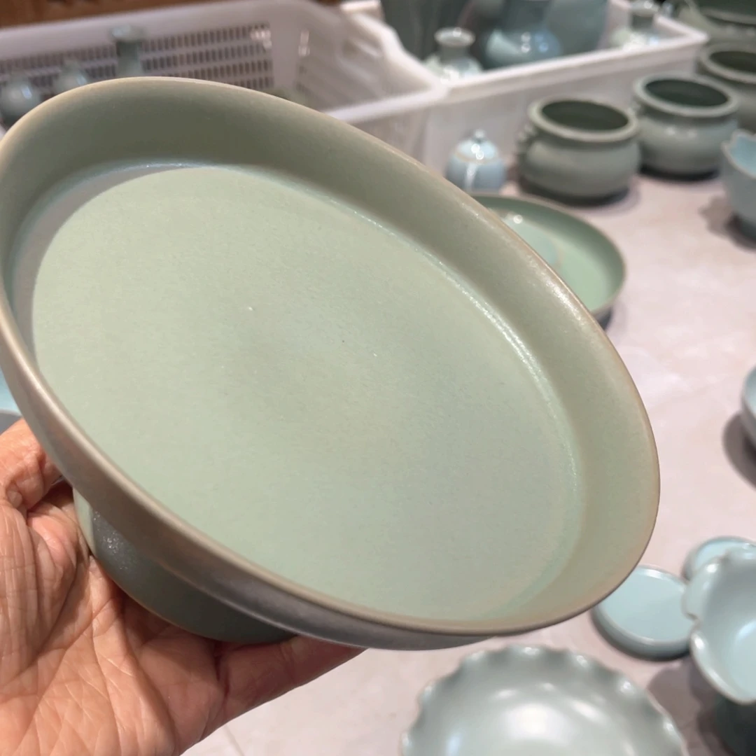 杯子瓷仿古微瑕果盘还啊啊啊
