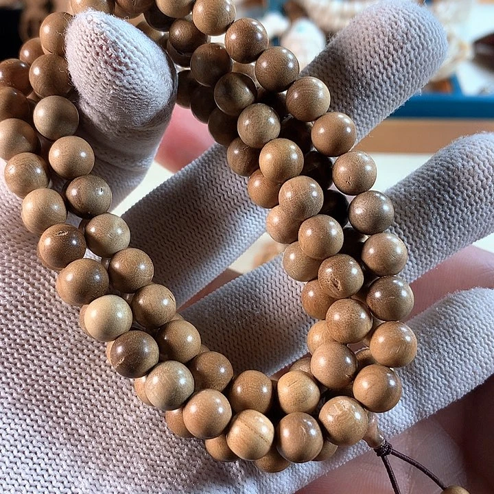 檀香木手串/手链顺纹0.8✖️108奶香瑕疵福利