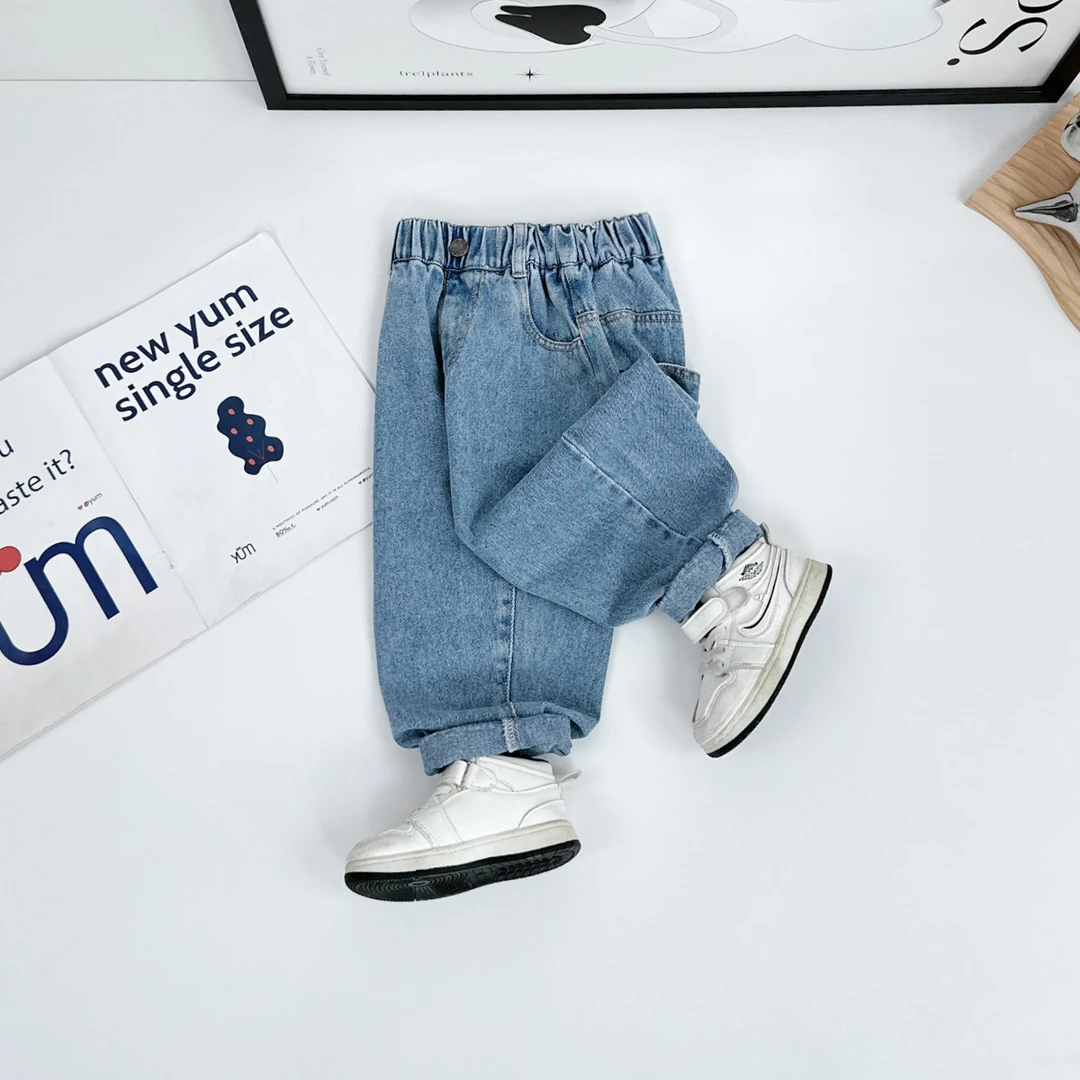 男童春裤子春夏款儿童牛仔裤2025新款春装潮 JH032 悠悠童话童装