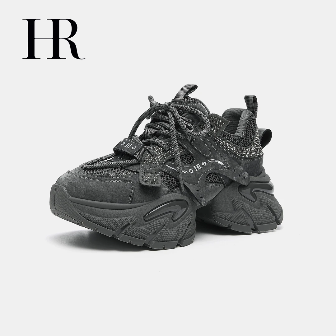 HR/赫莲娜爆款时尚老爹鞋舒适轻便绑带款潮流新品阔腿裤必备鞋