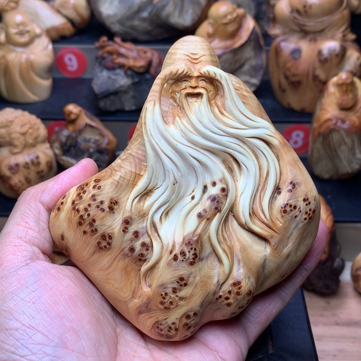 柏木（崖柏）崖柏陈化料手把件