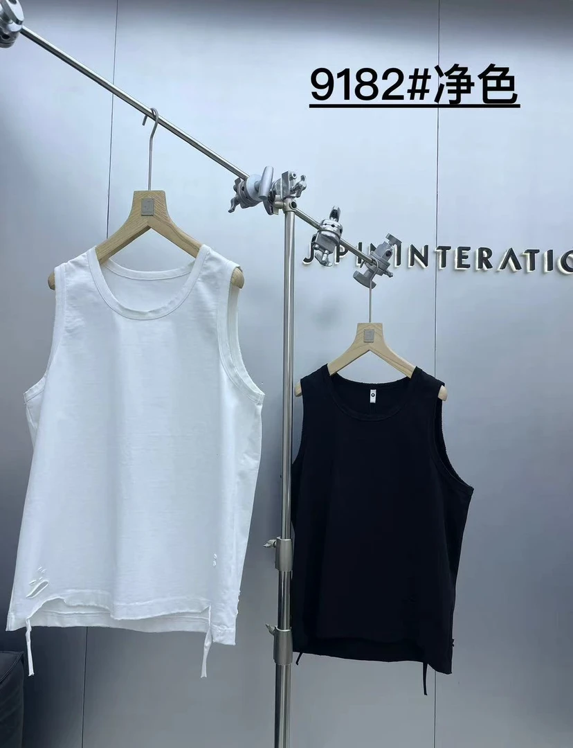 624-625 夏季男女重磅纯棉阔版坎肩背心 BX8259182 G161