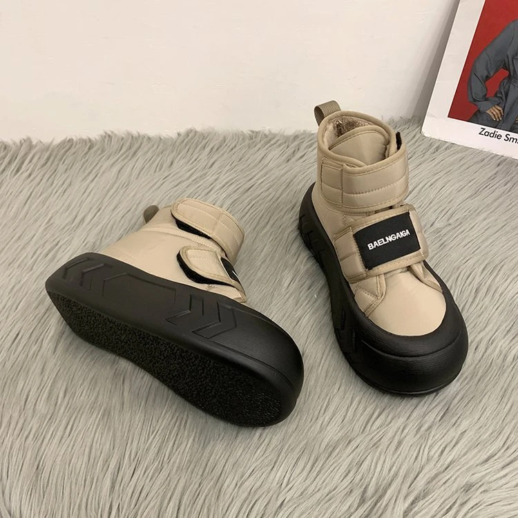 棉鞋女2025冬季加绒潮鞋加厚新款厚底保暖防水阔腿裤必备鞋雪地靴