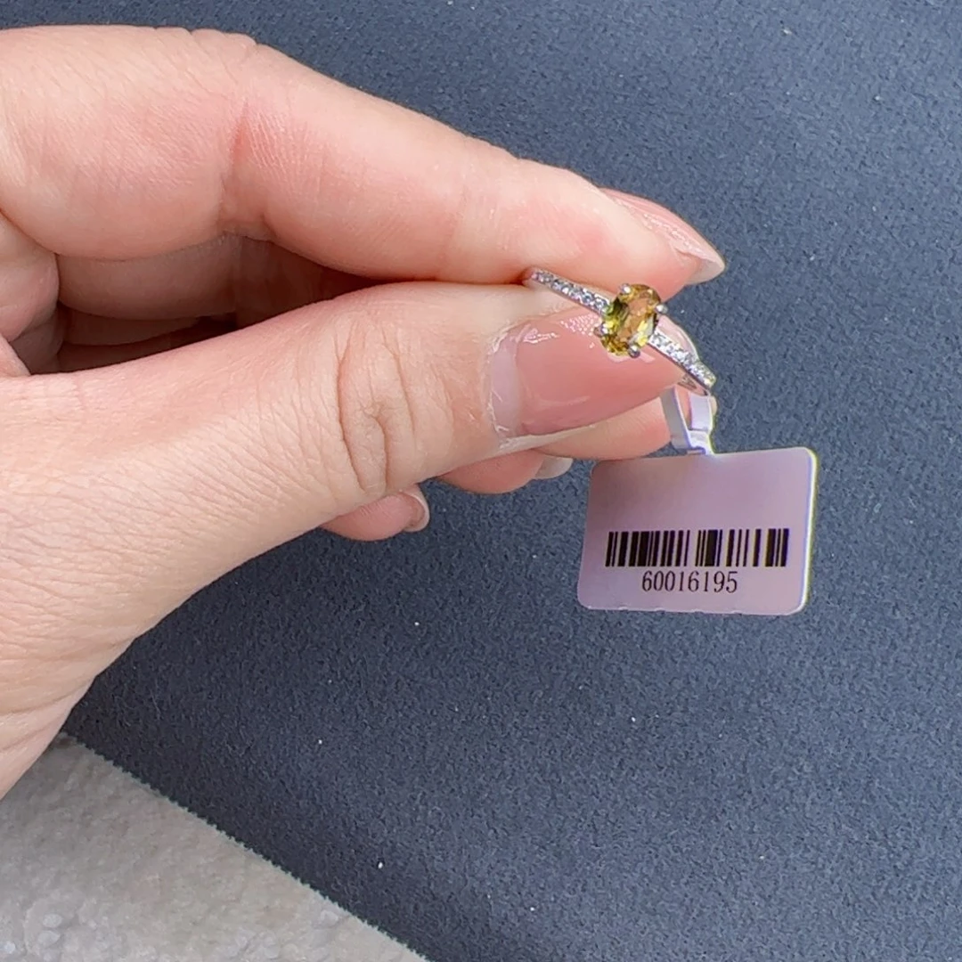 蓝宝石戒指银S925镶嵌