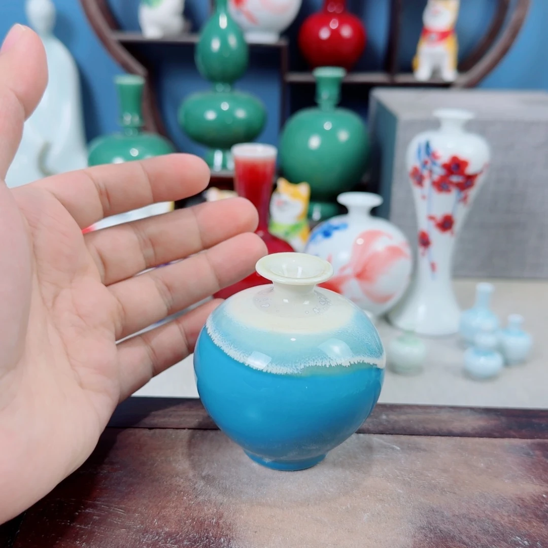 陶瓷手工小花器摆件