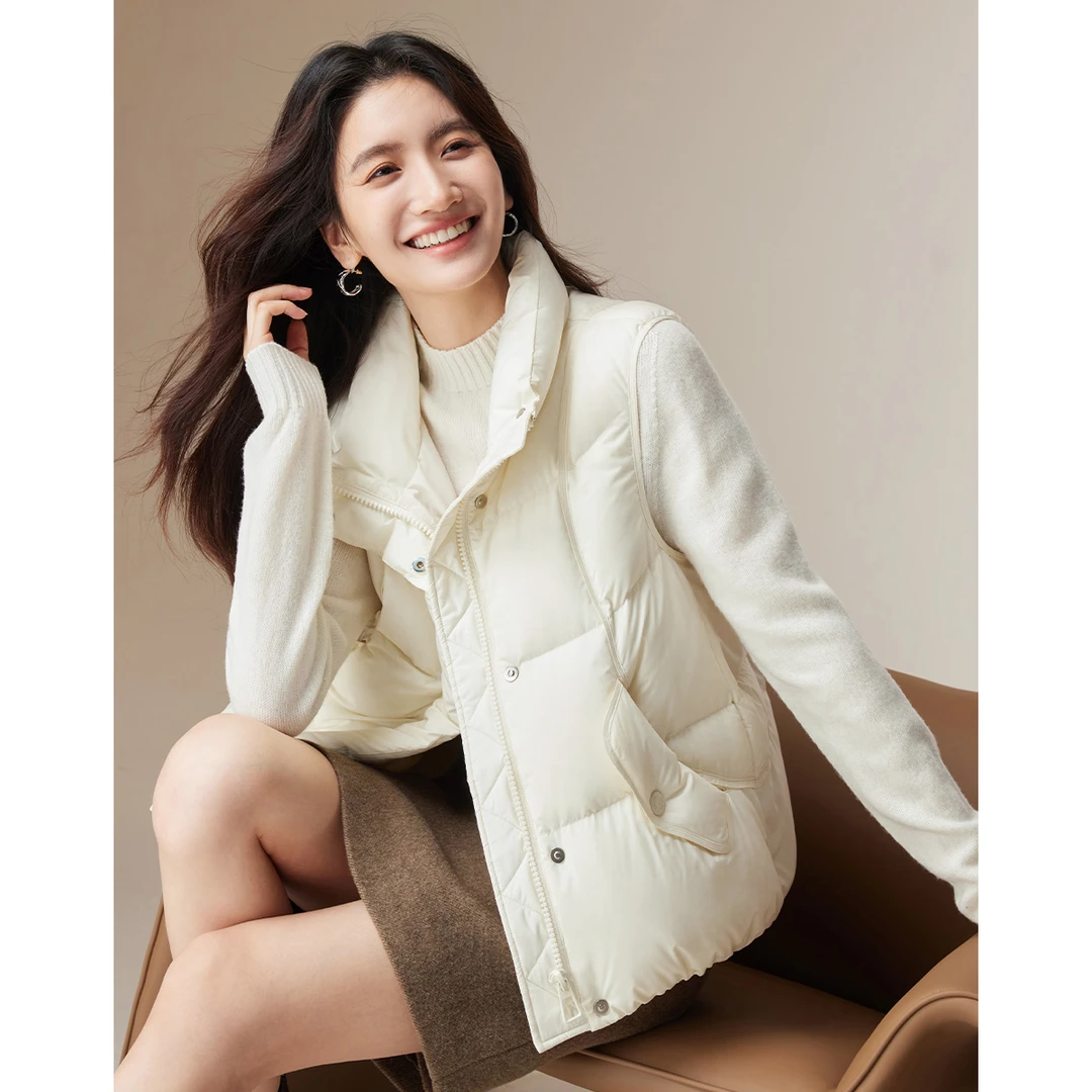 3267【金拐子专属】朗文斯汀洋气减龄立领羽绒马夹DTYI4508D03267