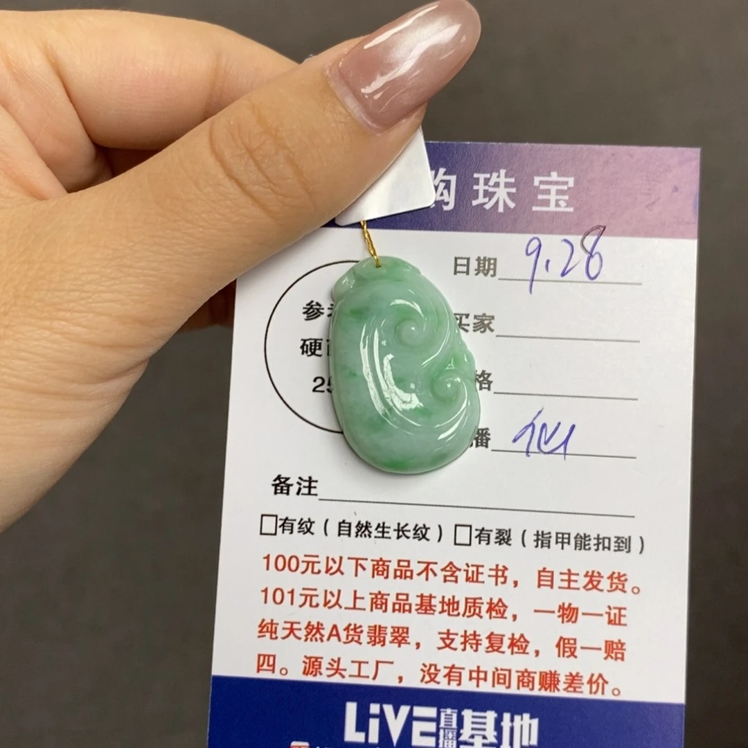 颈饰未镶嵌翡翠如意