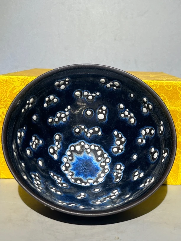 建窑束口夜光天目盏,精品