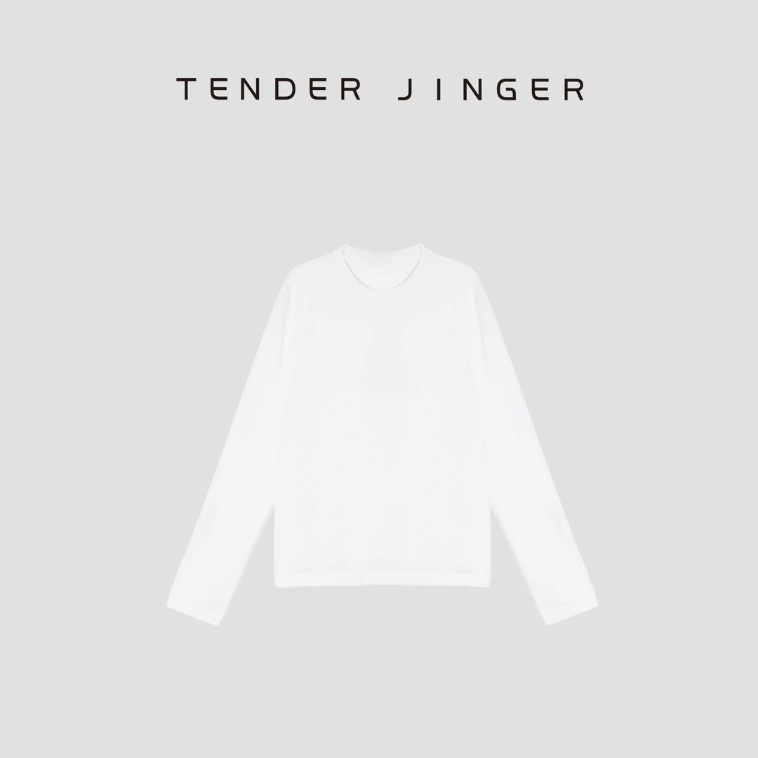 Tender Jinger｜线下专供 天丝羊毛修身长袖T恤T53LFK50107
