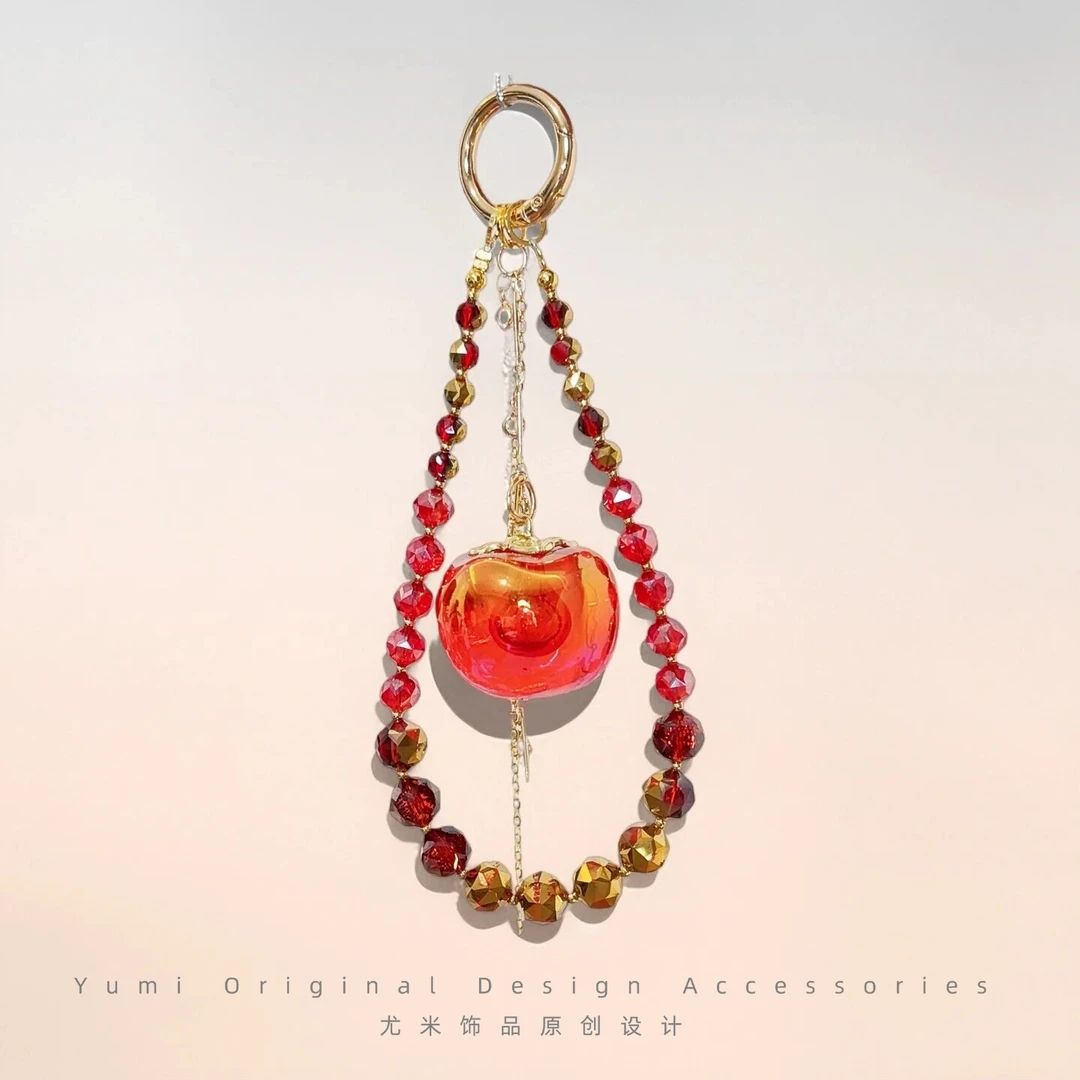 尤米原创设计手机链高端女款防丢手机挂链绳节日百搭礼物L2641