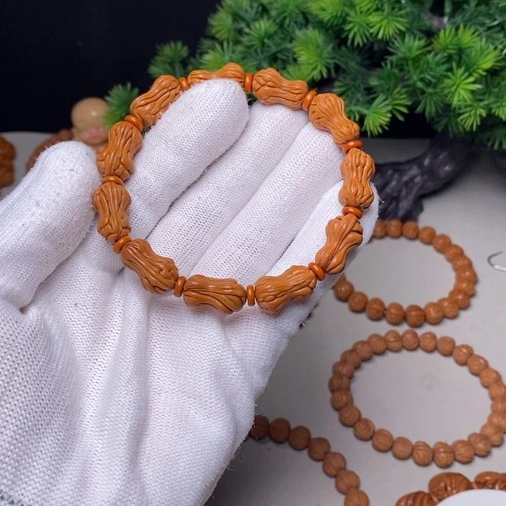 桃核手串花生手串