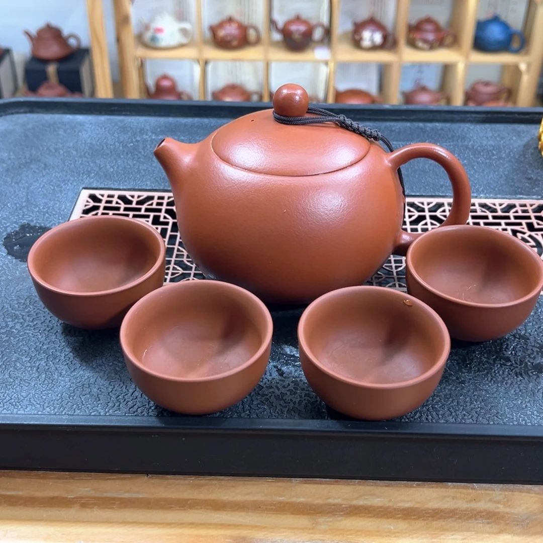 紫砂紫砂胖西施（一壶四杯）