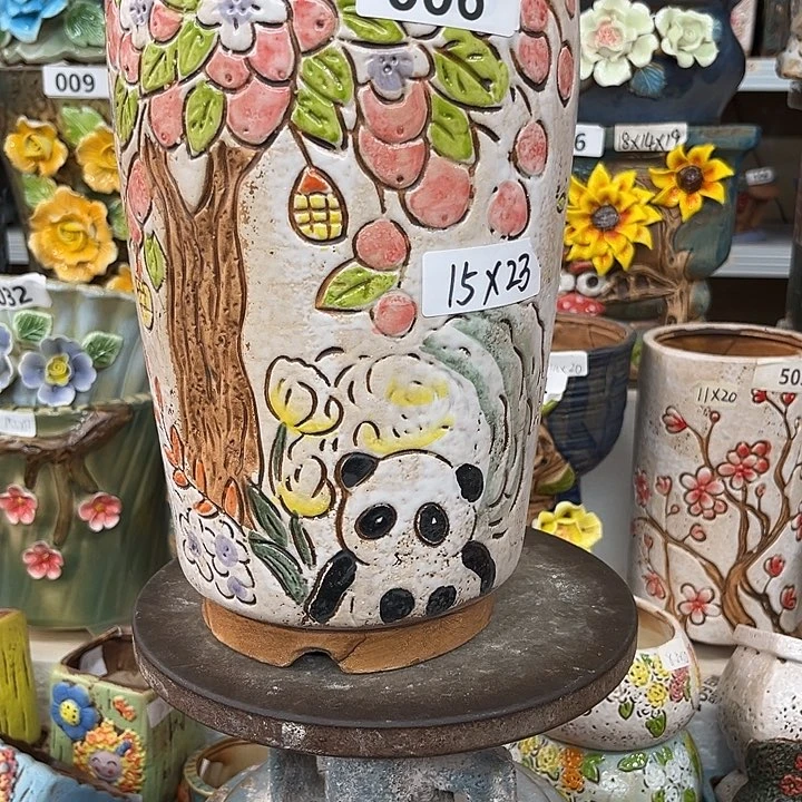 紫砂花盆粗陶材质多肉花盆