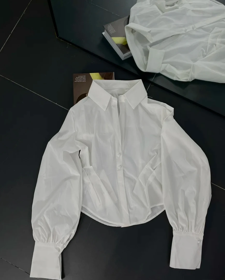 优雅至简！法式白衬！永恒至今！白衬衣！直播间链接轻奢白色长袖气质