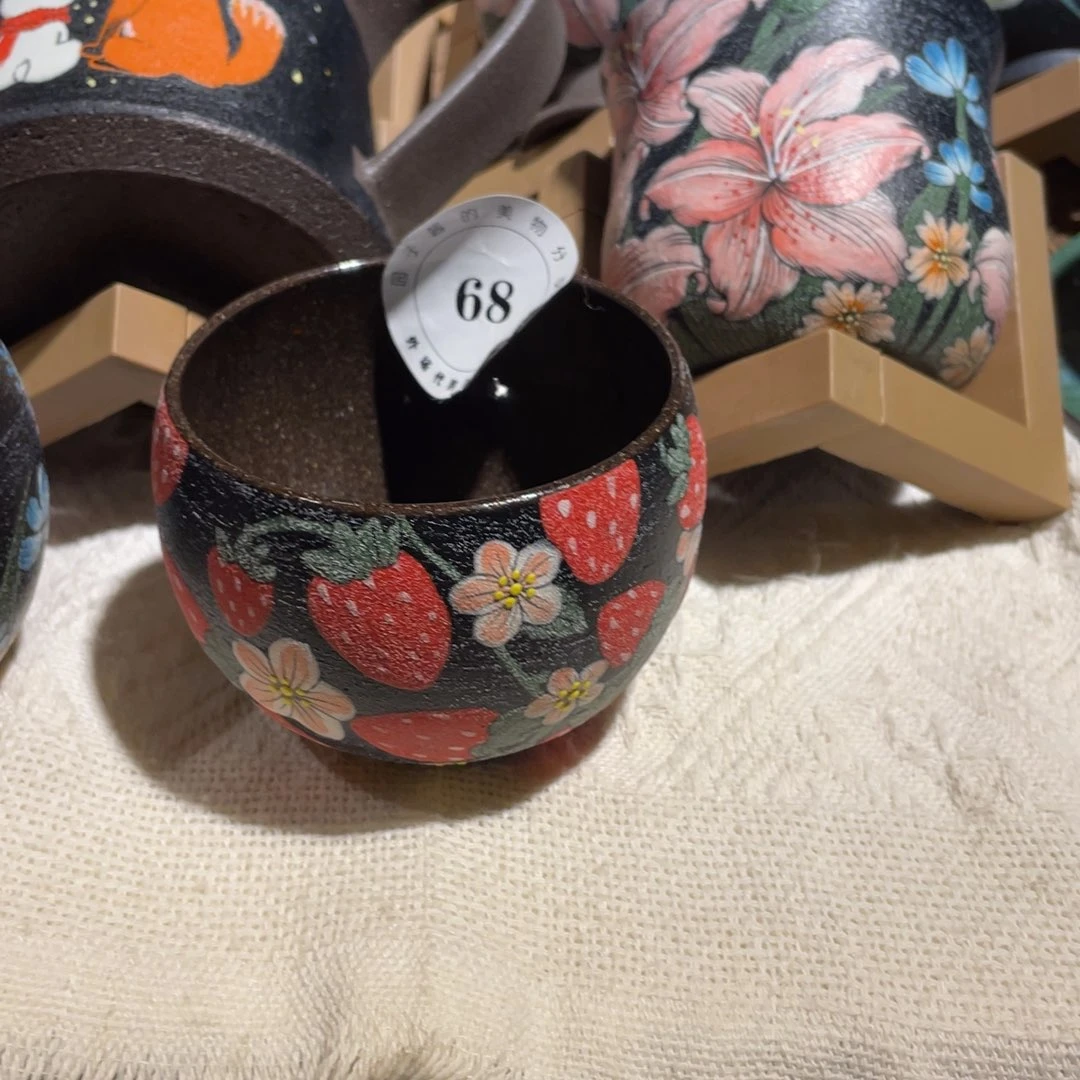 木***泥瓷片景德镇手工陶瓷杯