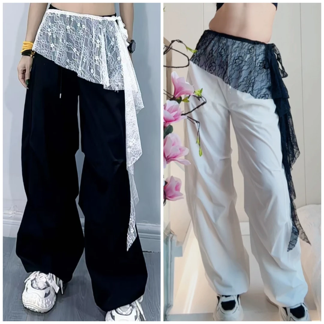 D新款1818款蕾丝网红广场舞爵士舞腰搭裙女款