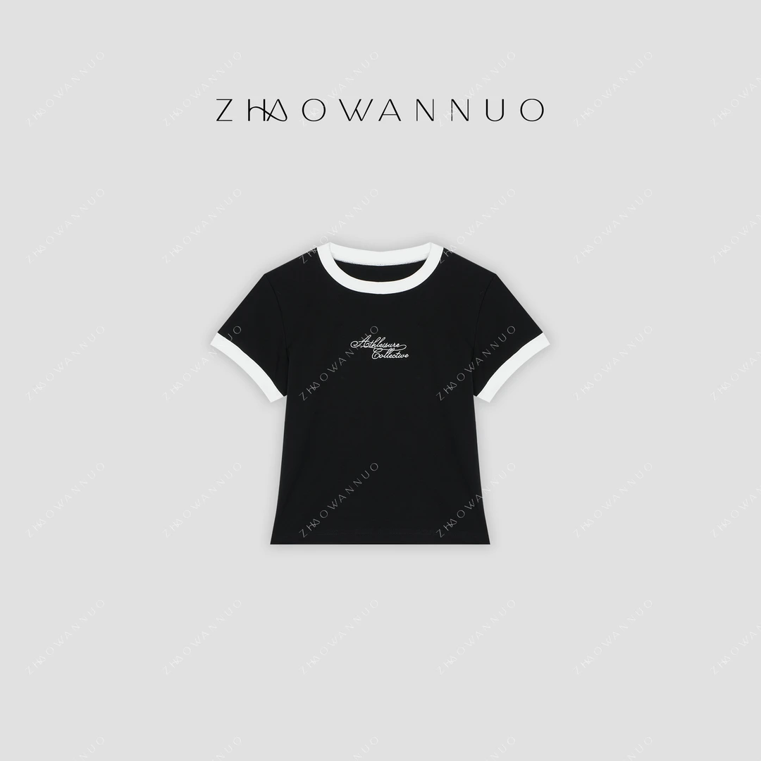 ZHAO WANNUO 丨25新款短袖T恤NC0370