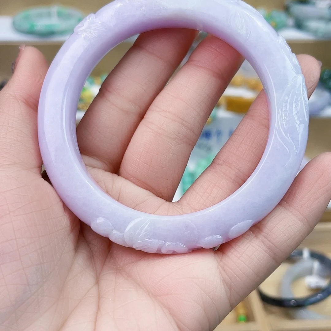 白***欢翡翠未镶嵌手链手链