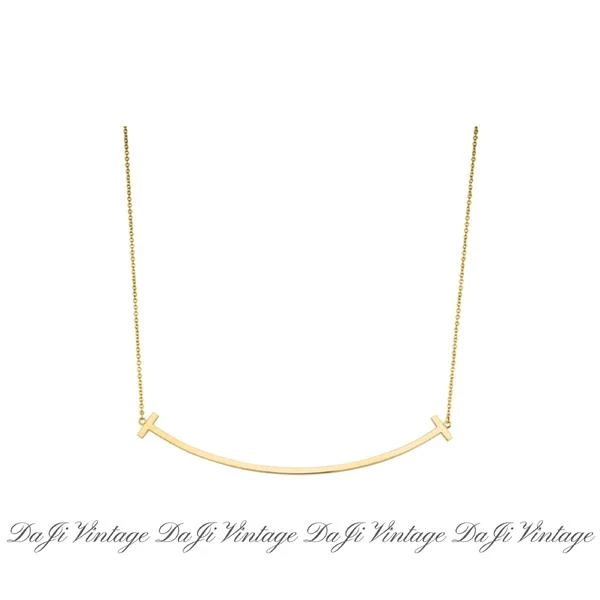 大吉中古/Tiffany蒂夫尼18k玫瑰金笑脸项链