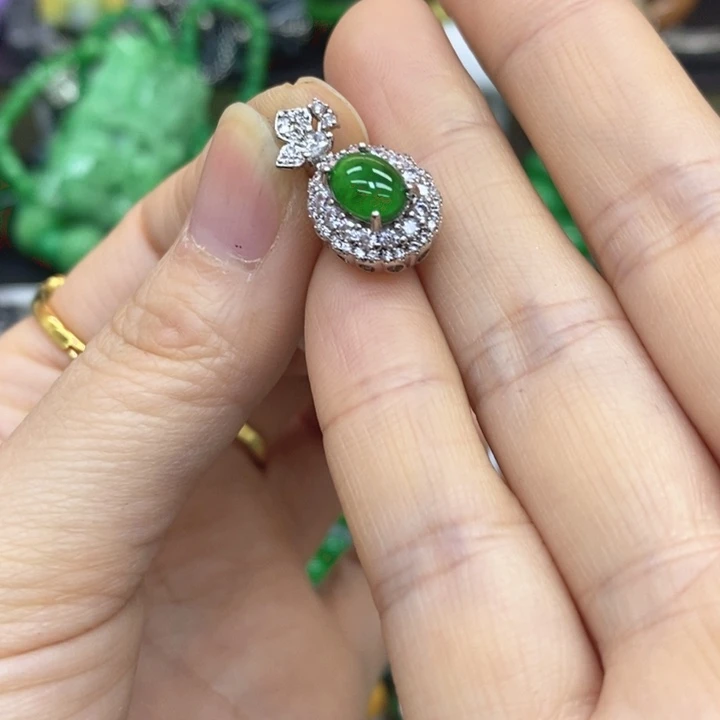 翡翠未镶嵌手链项链75