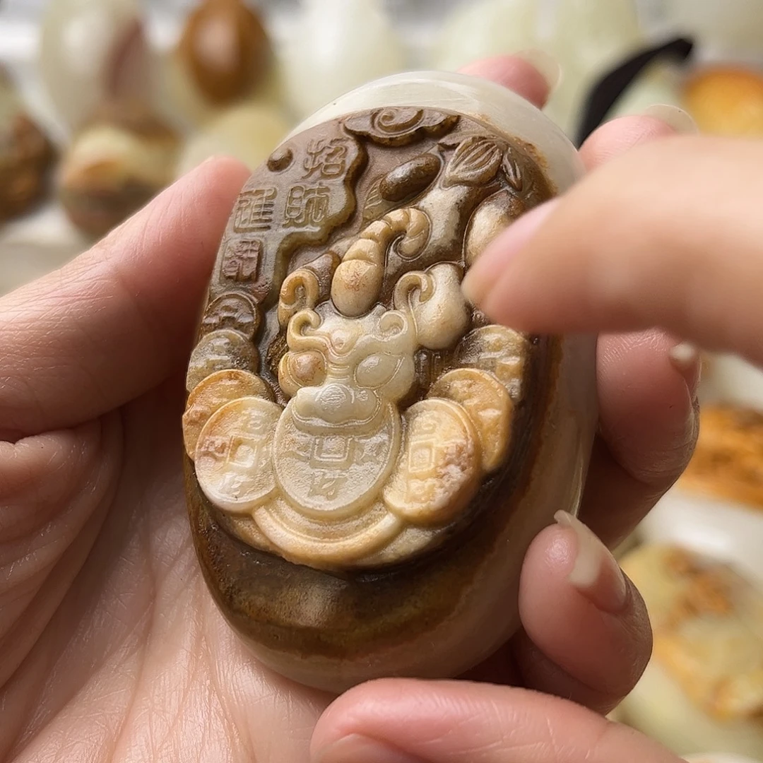 石材方解石不退换貔貅微瑕