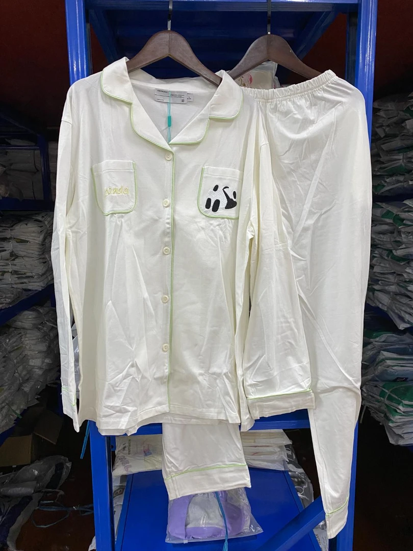 【2022#诺米爽棉】品牌女款长袖长裤秋冬款纯色开衫高级家居服